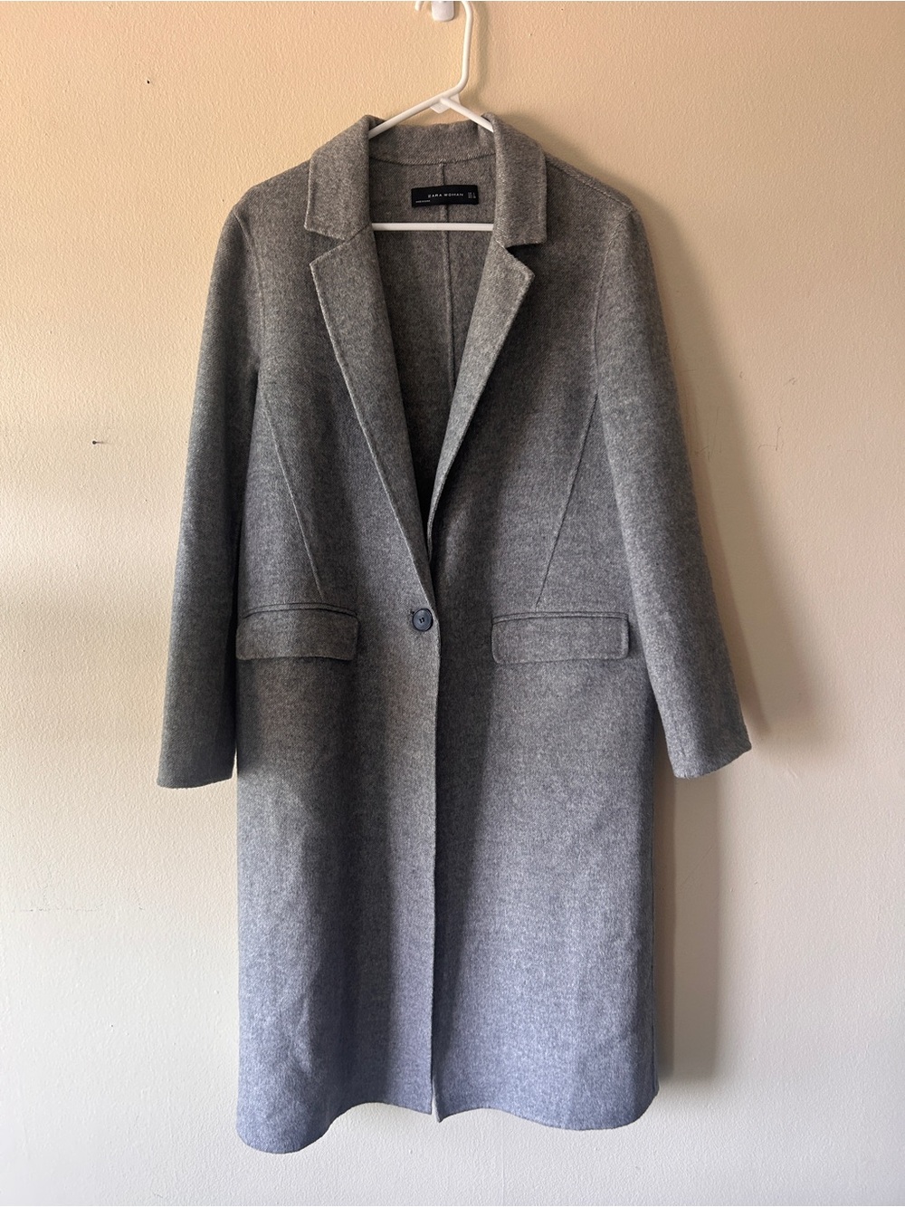 Women’s Gray Long Coat from Zara - Picture 2 of 4